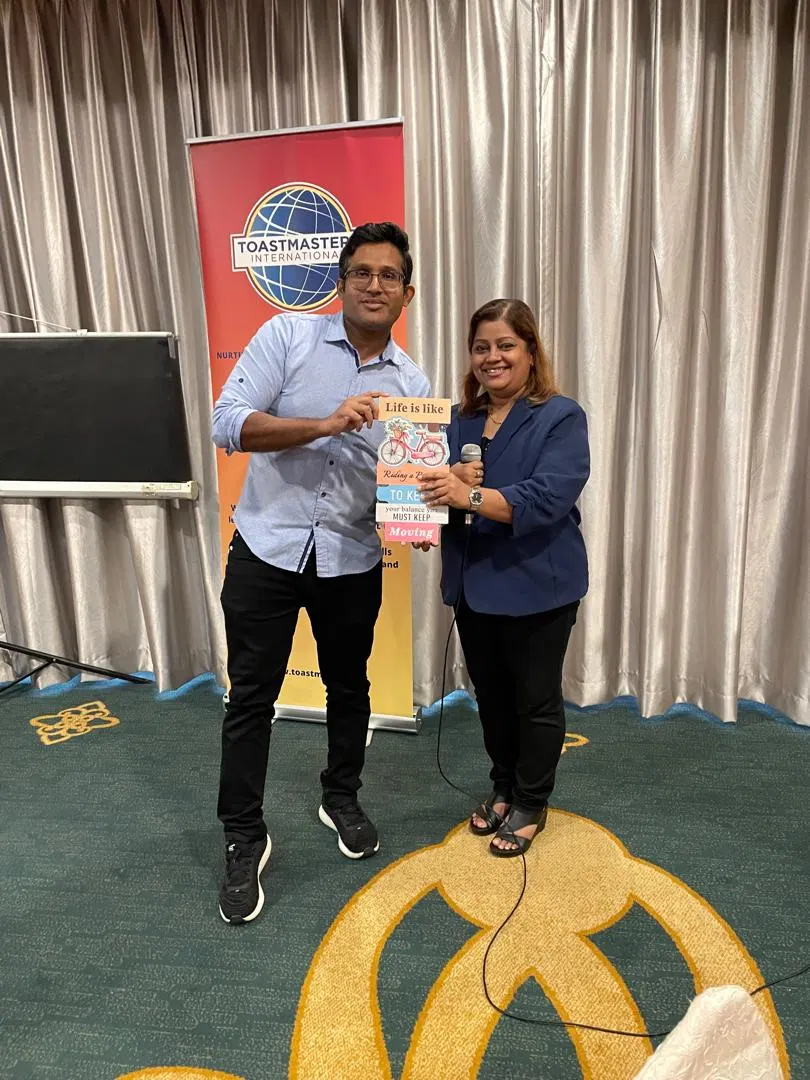 Master of Ceremony at Toastmasters